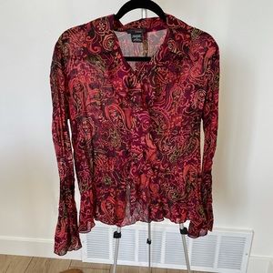 Early 2000’s button up blouse